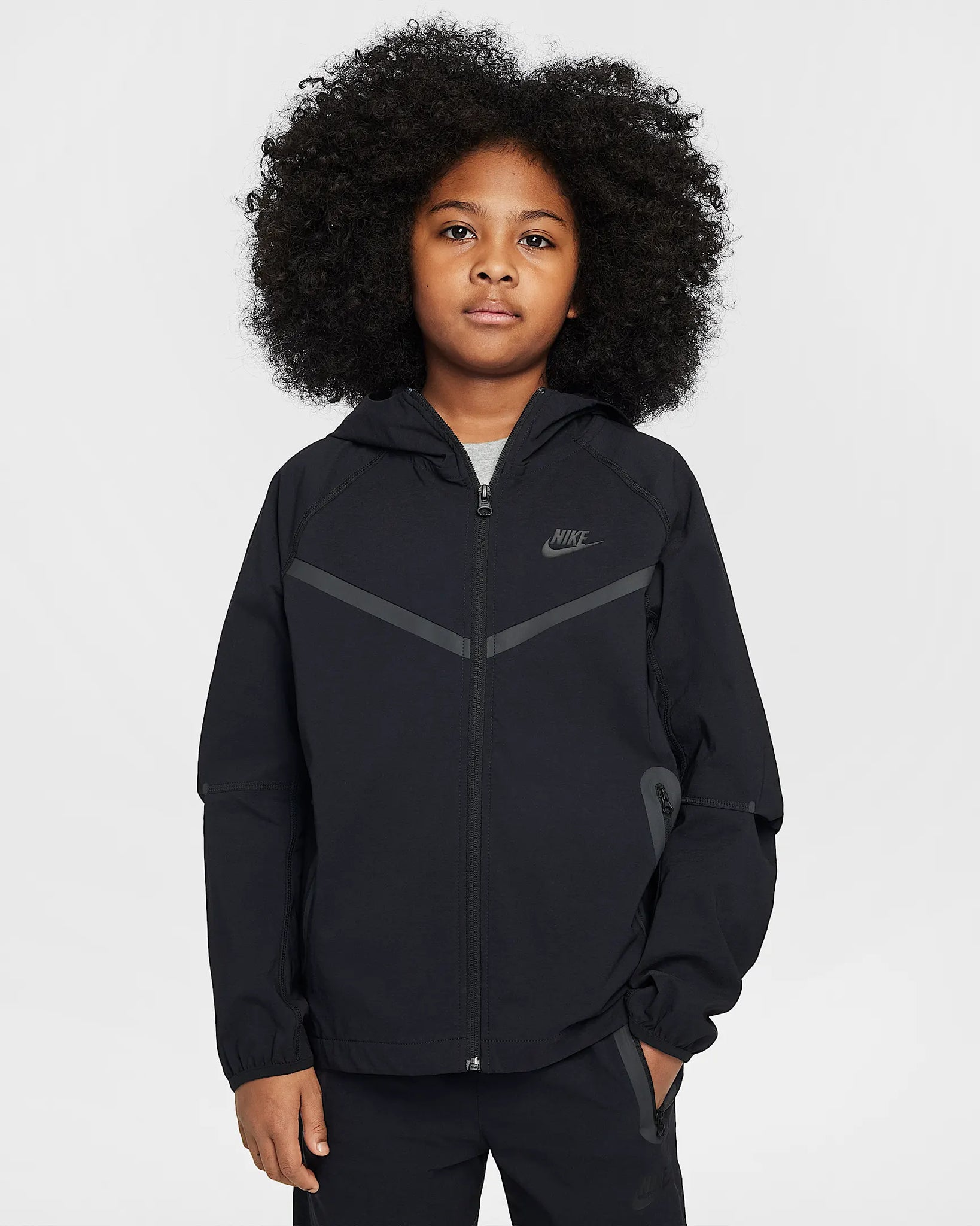 Nike Tech veste tissée noir kids full black