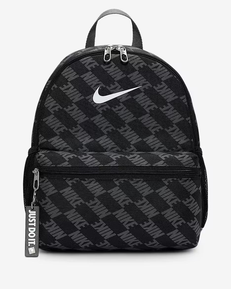 Nike sac à dos mini Brasilia “Nike AOP” Black/Grey