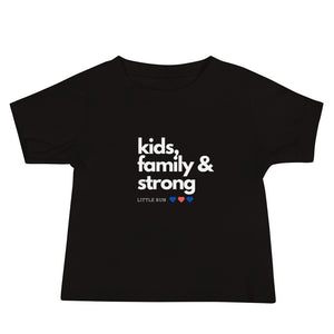 T-shirt bébé family noir