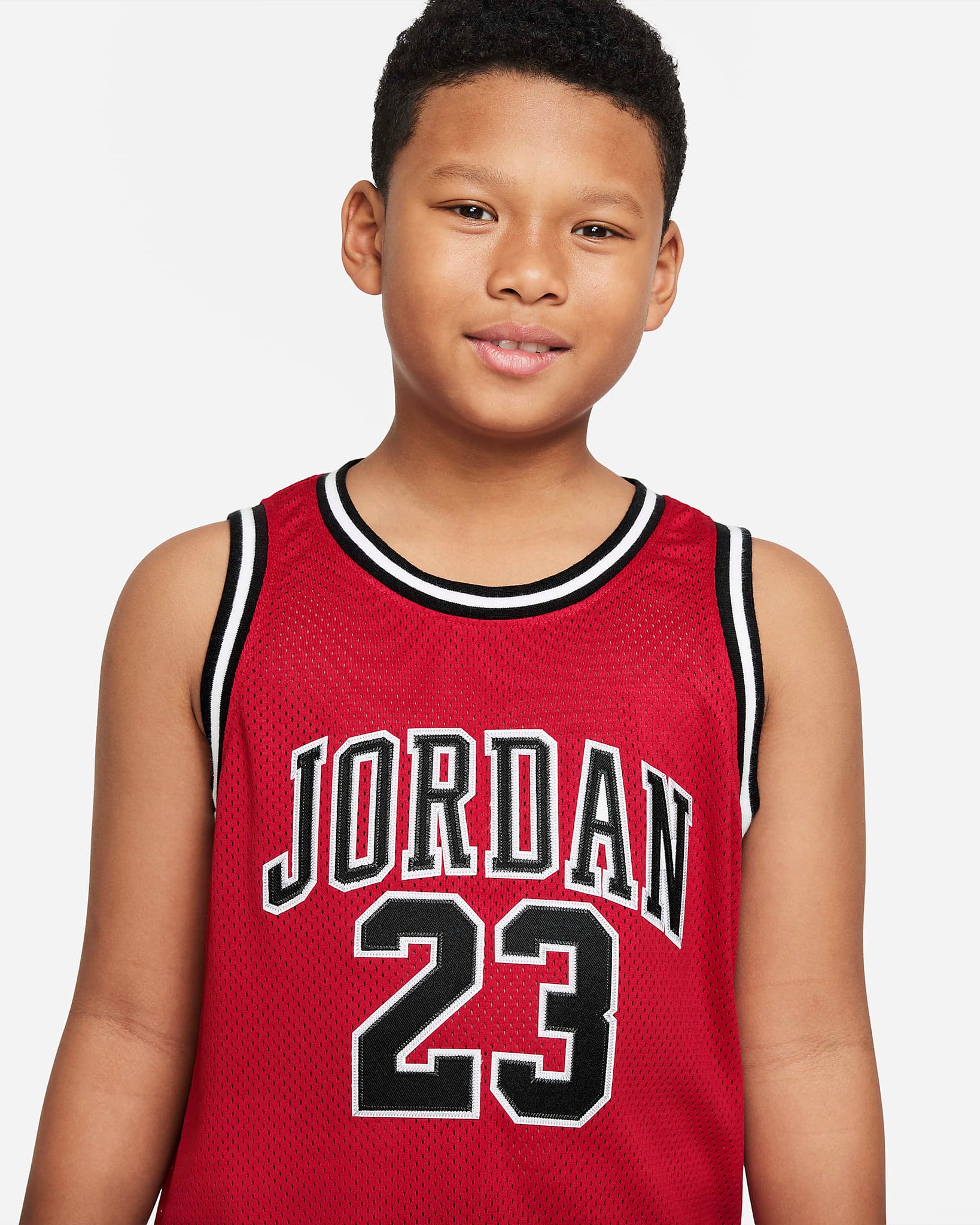 Jordan maillot de basket 23 rouge enfant